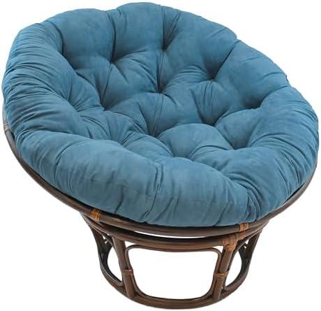 Blazing Needles 44-inch Microsuede Papasan Cushion, 1 Count (Pack of 1), Teal