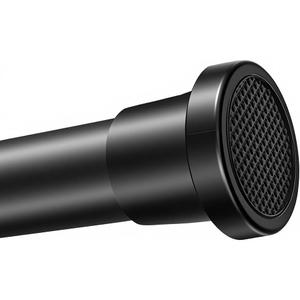 Shower Curtain Rod Adjustable 31-80 inch, 1" Diameter Spring Tension Curtain Pole No Drill, Anti-Rust Dust-proof Shower Rod, Telescopic Rod for Bathroom Matte Black (31-80 inch)