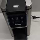 Single Serve Coffee Maker for K-Cup Pod and Grounds, Hot and Iced Coffee Maker, 6 to 14oz Brew Sizes, 50oz Removable Reservoir, Strong Button Feature, Fit 6.5" Mugs, Stainless Steel, Black (11.2 Inch)