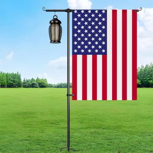 Upgraded 63 Inch Garden Flag Pole Holder,Heavy Duty 5/8 inch Stainless Steel Flagpole Stand,Weatherproof Ground Flag Stand for Outdoor Yard Lawn Patio House Decor,Suitable for 28x40 Flag
