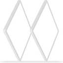 2 Pack 12 inch Flush Mount LED Ceiling Light Fixture, 6500K Daylight White Square Ceiling Lamp, Slim Flat Panel Lighting Fixture for Laundry Room, Bedroom, Kitchen, Living Room, Closet