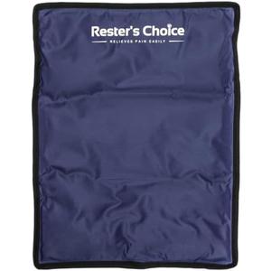 rester's choice Ice Pack for Injuries Reusable, Soft Gel Flexible - (Large: 11"x14.5") for Hip, Shoulder, Knee, Back - Comfy Cold Pack Compress for Swelling, Bruises, Surgery (Dark-Blue, 1 Pack)