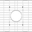 Slideep Kitchen Sink Grates Bottom Grid, Stainless Steel Metal Sink Bottom Grid Sink Protector Grid Center Drain Hole, Sink Grate (28"L X 15"W)