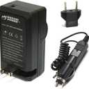 Wasabi Power Battery (2-Pack) and Charger for Leica BP-DC4, C-Lux 1, D-Lux 2, D-Lux 3, D-Lux 4