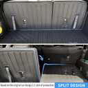 Large Cargo Liners for 2024 2025 2026 Mazda CX90 CX-90 7/8 Seats (Not for 6 Seats) (40/60 Split Folded),TPE All Weather Protection Car Trunk Mat Covering The Backrest Mat Accessories