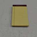 TOPS™ Docket Gold™ Premium Writing Pads, 5" x 8", Jr. Legal Rule, Canary, 50 Sheets Per Pad, Pack Of 5 Pads