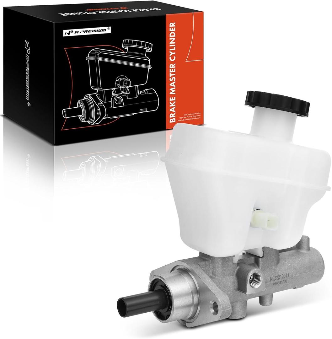 A-Premium Brake Master Cylinder with Reservoir and Cap Compatible with Ford, Mazda and Mercury Vehicles - For Escape, Tribute, Mariner, 2008, Automatic Transmission - Replaces 133361, 8L8Z2140A