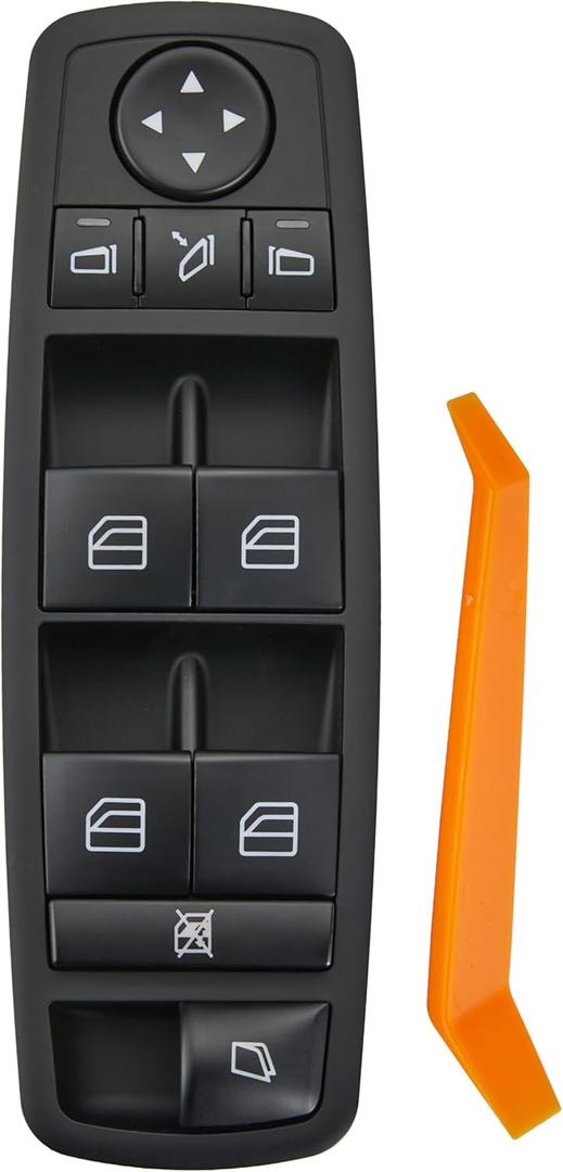 Power Window Switch Fits for Mercedes-Benz W164 W251 GL320, GL350, GL450,R320, R350, R500, R63 AMG.Driver Side Control Door vidrios Master Switch.Replaces A2518300590, 2518300590