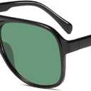 YDAOWKN Retro Aviator Sunglasses for Women Mens Large Frame Classic Vintage 70s Sun Glasses Aviators
