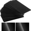 100 Pcs Black NFC Cards Rewritable Ntag 215 Blank PVC Card Programmable NFC Tag Business Black Card Chip Byte Tag Work with All NFC App Plastic ID NFC Tags for ID Badge Credit Cards Identification