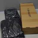 Wokceer Wedding Arch Backdrop Stand and Cover Set of 2 Metal Arch Stand with Arch Cover Black 7.2FT, 6FT for Birthday Party Wedding Ceremony Bridal Baby Shower Event Decor