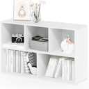 Furinno LUDER Book Shelf, 5-Cube Bookshelf, Reversible Bookcase, 9.4 x 19.5 x 31.5, Easy Assembly, for Living Room, Bedroom, Home Office, White