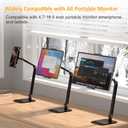Vertical Portable Monitor Stand for 4-17.3 Inch Screen, Tablet Stand Holder for iPad,Kindle, VESA Mount Monitor Stands, Universal Expandable Display Base Height Adjustable Up to 15.5''