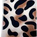 2 x Magic Self-Adhesive Cosmetic Makeup Storage Bag for Travelling, Protectable Travelling Organizer, Easy-Packing Cosmetic Bag Magic Patch Cloth, Camera Lens Protection Wrap, Camera Bag, (Gold Leopard)