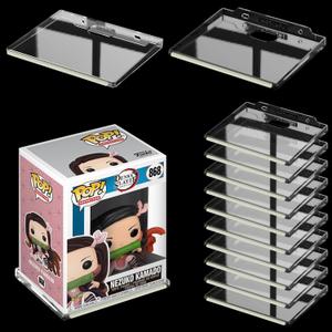 Wall Display Shelves for Funko Pop Anime Figure, Display Ledges with Glow in The Dark Strips, Collector Shelves for Action Figures Game Room, Mini Collectibles Shelves Holds up to 2 lb (12 pack clear)