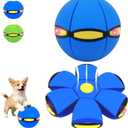Magic Meta Ball,Magic Bouncing Ball,Metaball Flying Saucer,Pet Flying Saucer, Foldable, Dual Form Free Switching, Suitable for Indoor & Outdoor Use. (Blue)