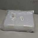 6 Pcs Clear A4 File Portable Project Case, Plastic Storage Box for 8.5" x 11" Letter Paper, Scrapbook Paper Storage Boxes Documents Magazines Holder (whie)