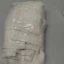 No. 918 Amalfi Linen Blend Semi-Sheer Rod Pocket Curtain Panel, 54" x 84, Pearl White