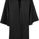 Golden Service Adult Halloween Costume Tunic Hoodies Robe Cosplay Capes (Small, Black)