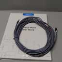 JSAUX RCA to 3.5mm Cable, 【25ft/ 7.5M】 Aux to RCA Headphone Male to Male Jack Adapter Nylon Braided 1/ 8 to RCA Audio Y Cord for Smartphones, MP3, Tablets, Speakers, HDTV -Grey