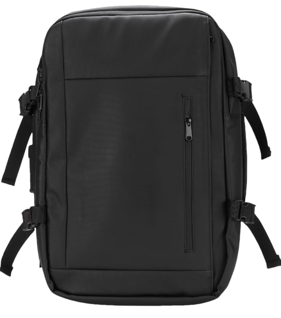 Hyuduo Vacuum Compression Backpack Expandable Water Proof Anti Theft Lock 15.6in Laptop Backpack with Electric Pump for Travel Business with Vacuum Compression for Vacuum Compression