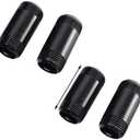 4 Pack DN20 (3/4-inch) Malleable Iron Pipe Fittings for DIY, 5 cm Industrial Steampunk Electrophoresis Threaded Pipe