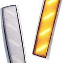 Clear Lens Amber LED Front Side Marker Corner Lights For 1988 1989 1990 1991 1992 1993 GMC Suburban Sierra C1500 C2500 C3500 K1500 K2500 K3500 & 1992 1993 GMC Yukon