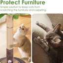 Cat Scratching Post, 35 Inch Tall Cat Scratcher Cat Tree Tower with Hanging Ball for Indoor Cats Adults,Sisal Rope Kitten Scratch with Interactive Mouse Cat Toy