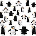 Bbiamsleep 60 Pcs Miniature Penguin Figurine Mini Resin Penguin Figurines Mini Resin Animals for Fairy Garden Micro Landscape Winter Christmas Decor
