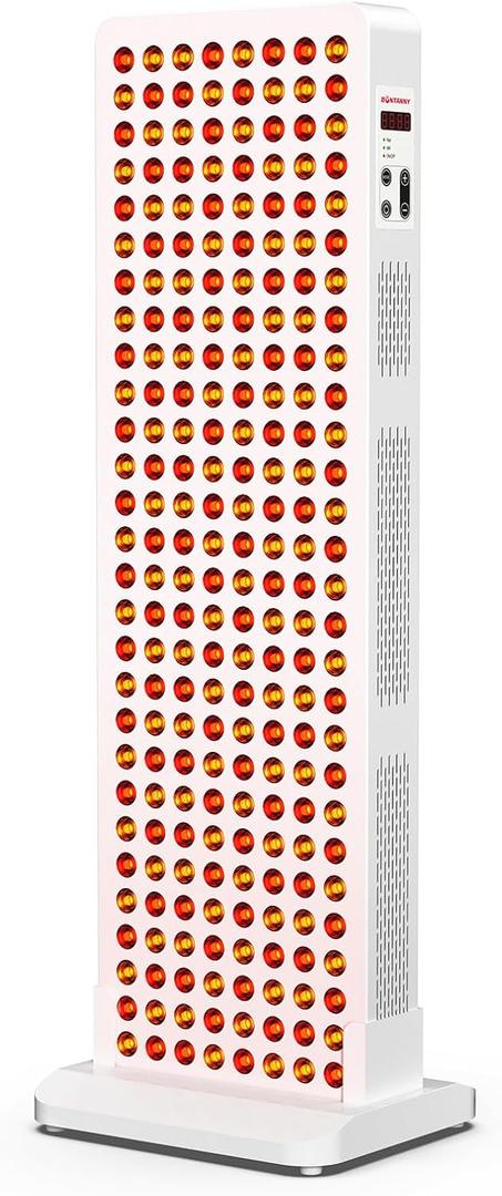 BONTANNY Red Light Therapy with Base, 630/660/810/830/850nm 5 Wavelengths Red Near Infrared Light Device with 224 Dual Chip Clinical Grade LEDs, Remote Control, Timer for Face, Body, Skin, BO-1200