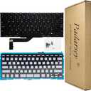 Padarsey New Replacement US Layout Backlit Keyboard Compatible for MacBook Pro 15" A1398 2013 2014 2015 Retina W/Screws(Please Confirm Your Your Keyboard Layout is US Layout!)