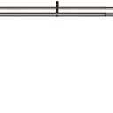 HOTOZON 1 Inch Heavy Duty Double Bay Window Curtain Rods,36-72 Inch Center Rod for Window (24 to 68 Inch), 20-36 Inch Side Rods for windows (16-32 Inch), Antique Bronze, End Cap Finials