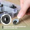 Mr. Pen- Nuts and Bolts Assortment Kit, 272 pcs, Black Carbon Steel, Grade 10.9, M6, M8, M10(12mm to 30mm), Flange Hex Head Metric Assorted Nuts and Bolts