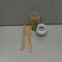 TEANAGOO Matcha Whisk Set, Bamboo Matcha Whisk (Chasen), 4 Pcs Traditional Starter Matcha Set, Scoop (Chashaku) Tea Spoon Whisk Holder, Matcha Accessory, Bamboo Whisk For Matcha Tea (100prongs)