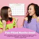 5 x S&O Gold Foil Wall Calendar from January 2026-June 2027 - Tear-Off Monthly Calendar - 18 Month Academic Wall Planner - Hanging Organizer to Track Anniversaries & Appointments - 13.5"x10.5in