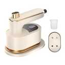 M-MAX Mini Travel Steam Iron for Clothes with Dual Voltage, Portable Lightweight Handheld Steamer, Quick Heat Up, Non-Stick Soleplate, Ideal for Home, Dorm and Sewing