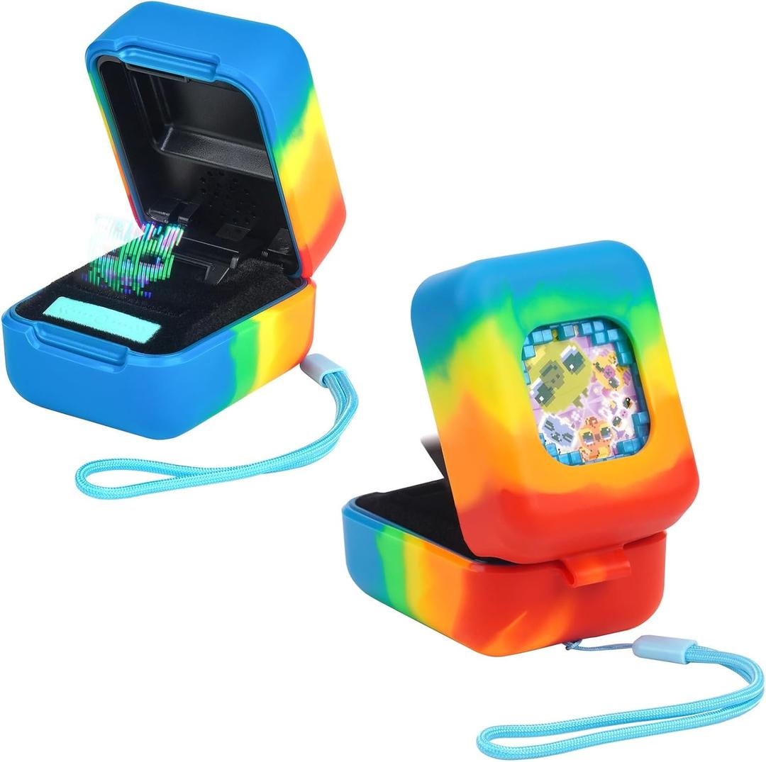 2 x YouKnow Silicone Case for Bitzee Magicals Interactive Toy Digital Pet and Case, Protective Skin Sleeve for Bitzee Virtual Electronic Pets Accessories (Case Only) (Colorful)