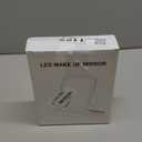 ZHUOTHAN Rechargeable Travel Mirror with Light, LED Makeup Mirror with Lights, Portable Vanity Mirror with 3 Color Lighting, Touch Dimmable Lighted Cosmetic Mirror, Travel Essentials (Black)