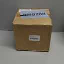 8 Inch Cylinder Plant Pots for Indoor Outdoor Plants, Medium Deep Flower Pots with Drainage Holes & Saucer, Decorative Plastic Planter Pots for Garden House Plants, Black with Brown