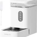 Gardner Pet Automatic Dog Water Dispenser Gravity Waterer with Stainless Steel Bowl Water Dispenser 6.5L Large Capacity Water Feeder with Filters for Dogs Cats Pets, BPA-Free Noise-Free (White, 6.5L)