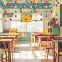 6 Pcs Back to School Decorations First Day of School Banner Pencil Apples Hanging Decorations for Teacher Appreciation Welcome Back to Classroom Ceiling Party Supplies(Colorful,Apple)