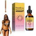 2 x Sunless Tanning Drops -New Natural & Organic Ingredients, Suitable for All Skin Types, Self Tanner Tanning Oil for a Streak-Free, Natural-Looking Glow(1pcs)