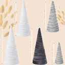 Hoolerry 5 Pack Velvet Christmas Tree Set Gray Xmas Velvet Tree Modern Winter Centerpiece Ornaments for Holiday Entryway Tabletop Farmhouse Wedding Christmas Decorations(Stylish Colors)