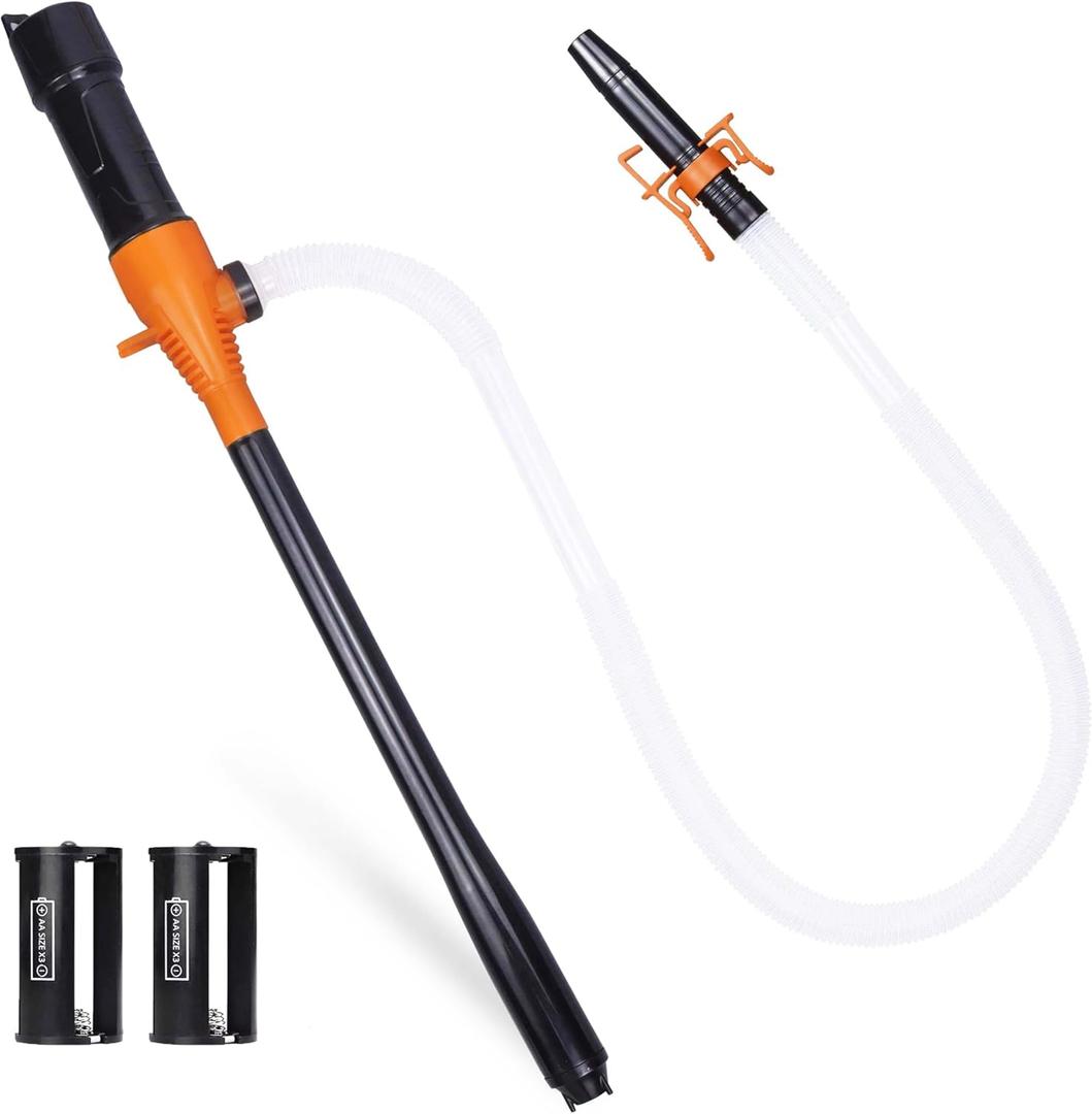 SOLALI Portable Battery Powered Gas Transfer Pump, Battery Operated Liquid Water/Fuel Transfer Pump with Adjustable Flow Control, 2.2 Gallons per Min, Electric Siphon Pumps for Fuel Diesel Gas Can