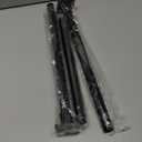 Tension Shower Curtain Rod 31-55 Inches Non-Slip Shower Rod Tension Mounted No Drill Black Shower Curtain Rods Spring Tension Rod Adjustable Tension Curtain Rod for Windows Bathroom