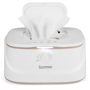 Baby Wipe Warmer, Wipe Warmer and Baby Wet Wipes Dispenser, 3 Temperature Control Large Capacity Wipes Warmer for Babies with Night Light (Pure White)