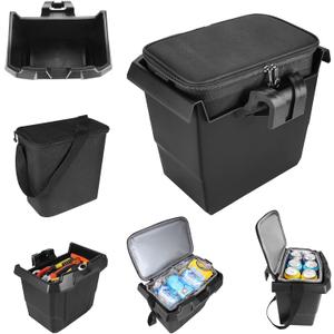 2 in 1 Underseat Storage Box, Center Storage Bin with Portable Cooler Bag Compatible for 2016-2024 Can-Am Defender Max HD5 HD8 HD10, UTV Replacement Accessories OEM 715003446