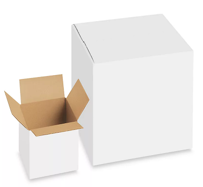 White Corrugated Boxes, Size 10"x7"x8.5"