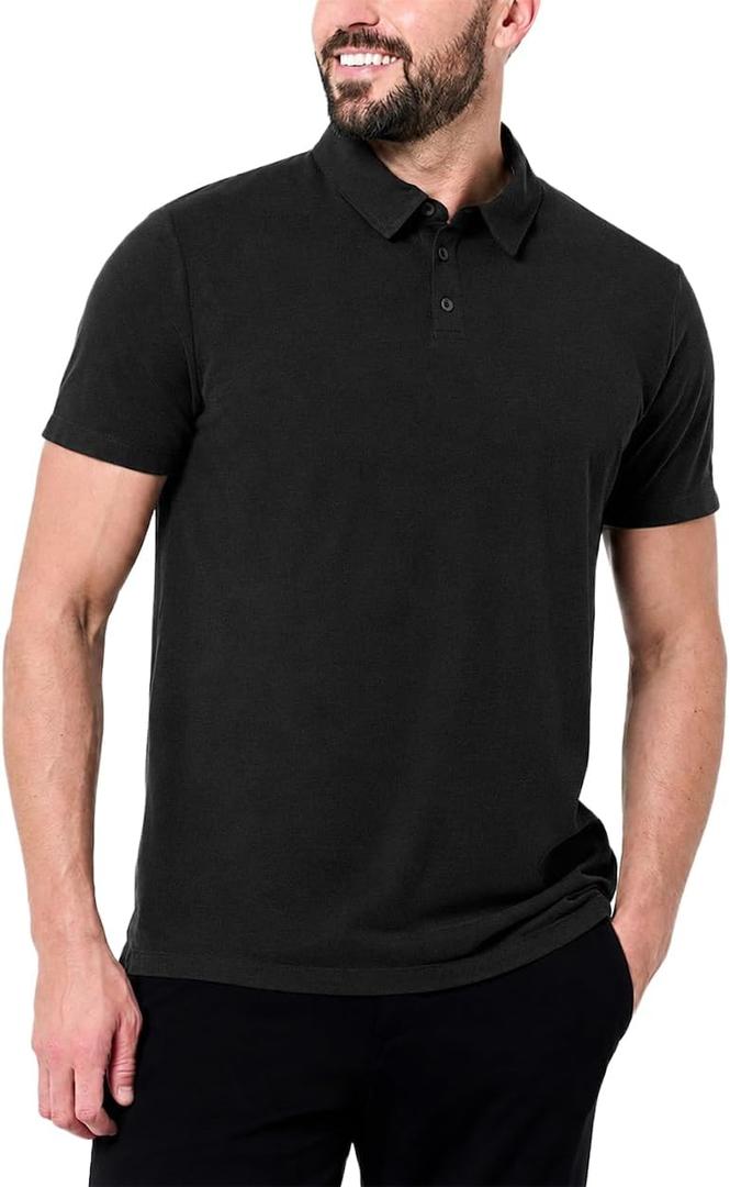 Non-Branded Polo by INTO THE AM (Black, S)