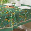Spring Tablecloth 60x120 for Recatangle Table - Green Spring Decorations for Home - Holiday Floral Table Cloth Farmhouse Decor for Home, Party